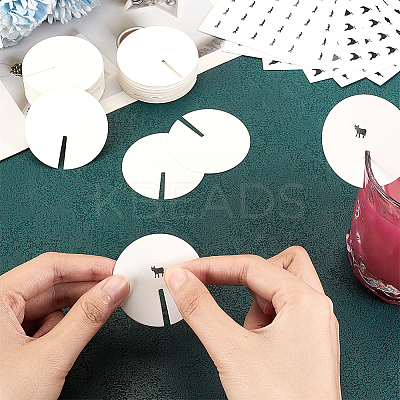 Blank Paper Wine Glass Tags CDIS-OC0001-07E-1