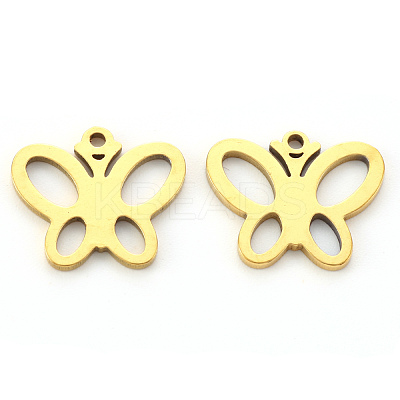 PVD Vacuum Plating 304 Stainless Steel Charms X-STAS-N092-26G-1