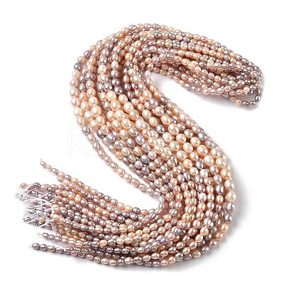 Natural Cultured Freshwater Pearl Beads Strands PEAR-C004-16-1