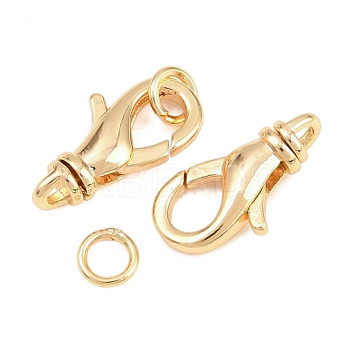 Brass Lobster Claw Clasps KK-H287-08B-G-1