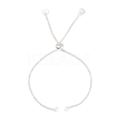 304 Stainless Steel Rolo Chain Slider Bracelet Making AJEW-JB01111-1