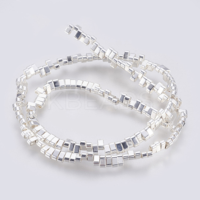 Electroplated Non-magnetic Synthetic Hematite Beads Strands X-G-E495-11B-03-1