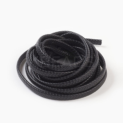 Braided Leather Cord WL-F009-C01-10x5mm-1
