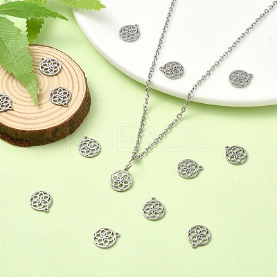 304 Stainless Steel Charms STAS-CJC0008-21P-1