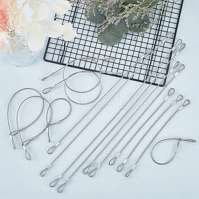 15Pcs 3 Styles Steel Wire Cord AJEW-GF0009-63-1