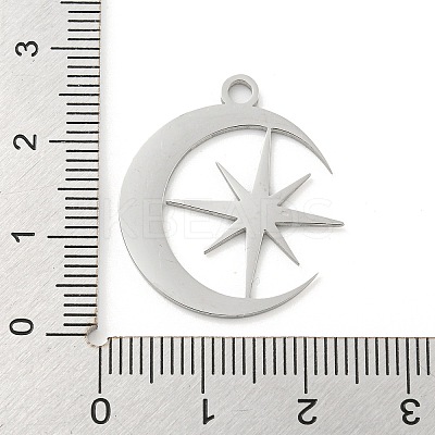 Non-Tarnish 304 Stainless Steel Pendants STAS-B056-26P-04-1
