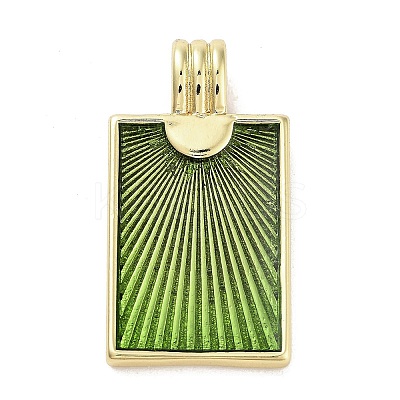 Real 18K Gold Plated Rack Plating Brass Enamel Pendants KK-M293-43G-03-1