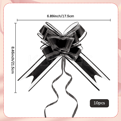 Plastic Bowknot Pull Bows AJEW-WH20064-74M-1