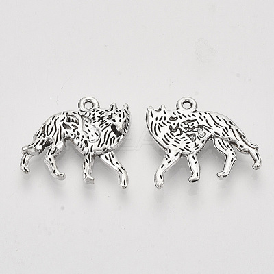 Tibetan Style Alloy Pendants X-TIBEP-T009-33AS-RS-1