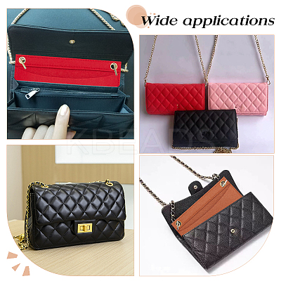 5Pcs 5 Colors Wool Felt Purse Organizer Insert FIND-WR0007-40B-1