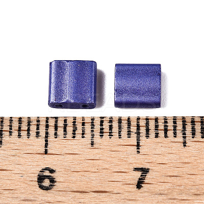 2-Hole Baking Paint Glass Seed Beads SEED-S023-17C-08-1