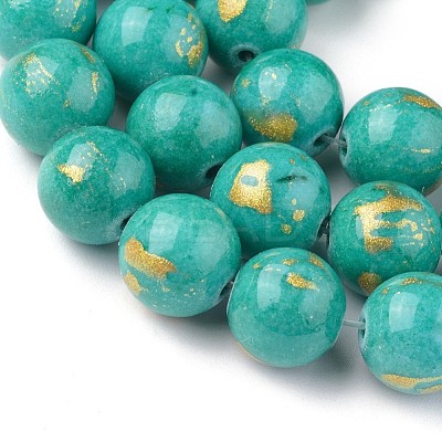 Natural Mashan Jade Beads Strands G-F670-A01-10mm-1