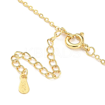 Magnetic Folding Twist Ring Cubic Zirconia Pendant Necklace LS-NJEW-F316-03G-1