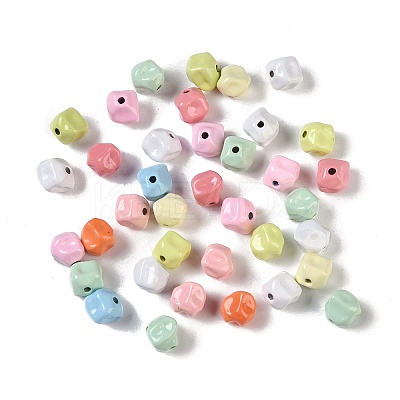 Spray Paint Alloy Beads PALLOY-H145-08-1