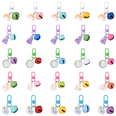 5Pcs Resin Pendant Decorations HJEW-YW00174-01-1