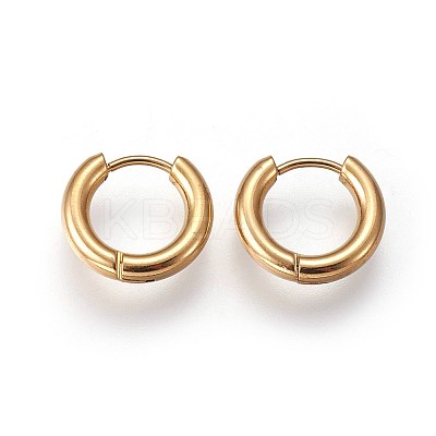 Ion Plating(IP) 304 Stainless Steel Huggie Hoop Earrings LS-EJEW-O087-06C-1