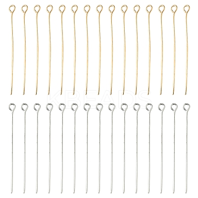 180Pcs 2 Colors Iron Eye Pins IFIN-FS0001-39-1