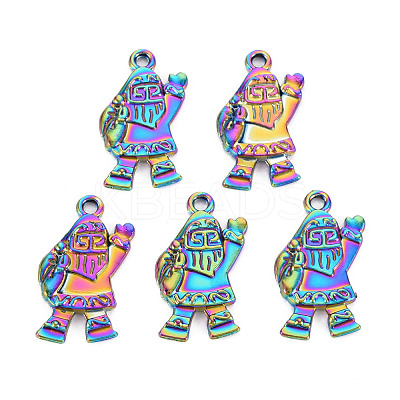 Rainbow Color Alloy Pendants PALLOY-S180-267-NR-1