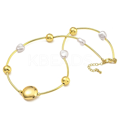 Rack Plating Brass Pendant Necklaces for Women NJEW-C059-02G-02-1