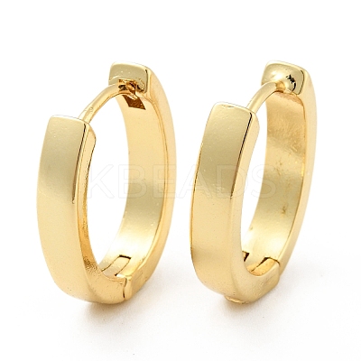 Brass Hinged Hoop Earrings for Women EJEW-G297-32G-1