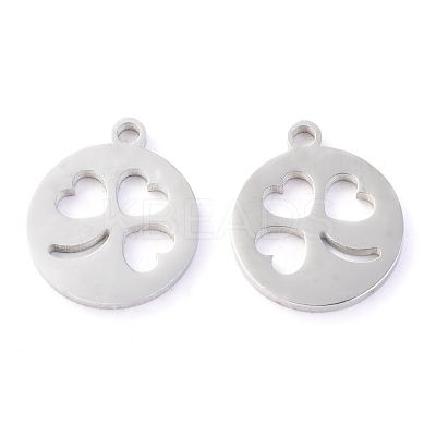 Non-Tarnish 304 Stainless Steel Charms STAS-O142-56P-1