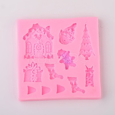 Christmas Theme DIY Food Grade Silicone Molds AJEW-L054-55-1