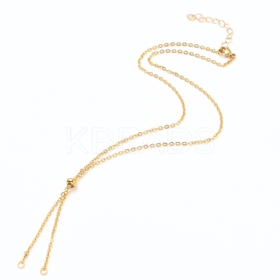 304 Stainless Steel Cable Chain Necklace Making AJEW-JB00778-02-1