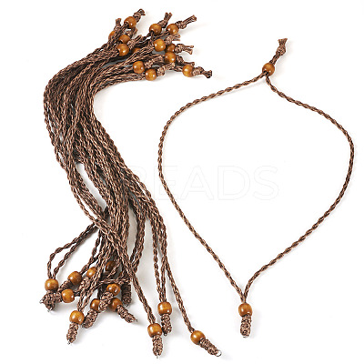 Adjustable Waxed Polyester Cord Necklace Making NJEW-TAC0028-1