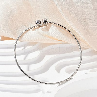 304 Stainless Steel Bangles for Women BJEW-C088-03P-1