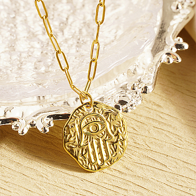 304 Stainless Steel Pendant Necklaces QZ6999-5-1