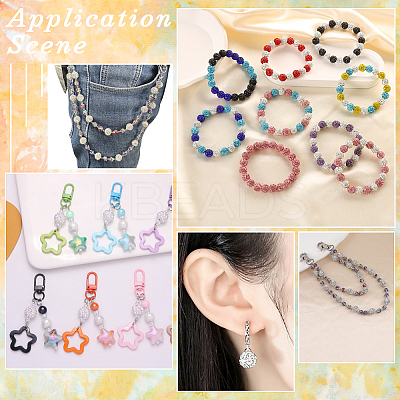 24Pcs 12 Colors Resin Rhinestone Beads RESI-PA0001-04-1