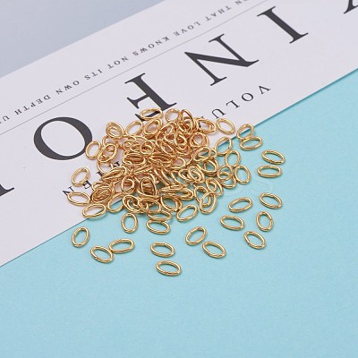 Brass Open Jump Rings X-KK-F824-109B-G-1