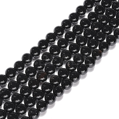 Natural Agate Beads Strands X-G-G390-8mm-01-1