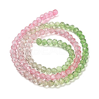 Transparent Painted Glass Beads Strands DGLA-A034-T3mm-A18-1