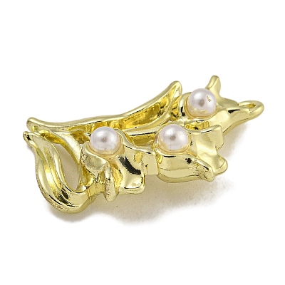 Alloy ABS Pearl Pendants PALLOY-F312-51G-03-1