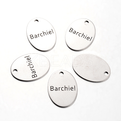 Non-Tarnish Spray Painted 201 Stainless Steel Pendants LS-STAS-I048-E07-1