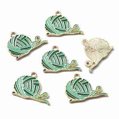 Zine Alloy Enamel Pendants LS-ENAM-WH0065-04G-1