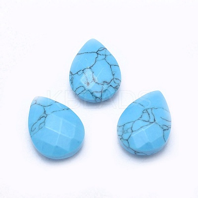 Synthetic Turquoise Cabochons X-G-P384-D04-1