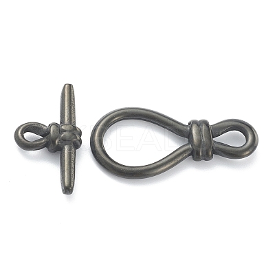 304 Stainless Steel Toggle Clasps STAS-B020-09EB-1