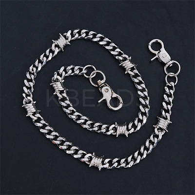 Alloy Chain Belts for Pants AJEW-WH20018-137-1