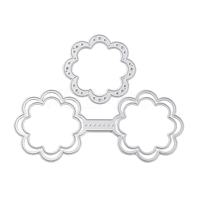 Flower Carbon Steel Cutting Dies Stencils DIY-P076-07-1