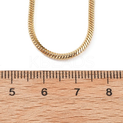 2MM 304 Stainless Steel Square Snake Chain Necklaces for Women NJEW-B131-01B-G-1