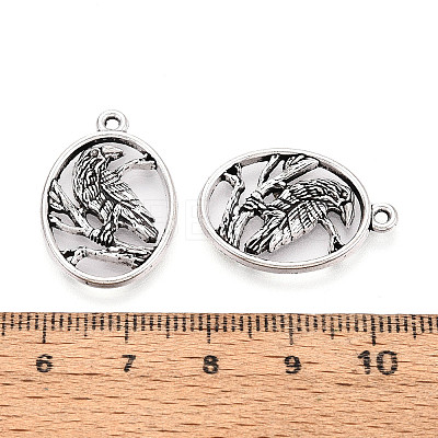 Tibetan Style Alloy Pendants TIBE-N014-08AS-1