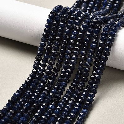 Dyed Natural Malaysia Jade Rondelle Beads Strands G-E316-2x4mm-16-1