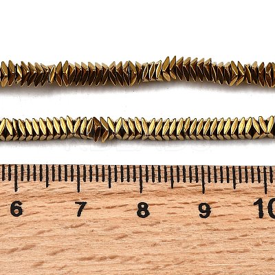 Rhombus Non-magnetic Synthetic Hematite Beads Strands G-D724-06-1