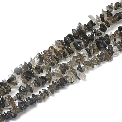 Natural Smoky Quartz Beads Strands X-G-S315-13-1