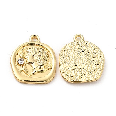 Rack Plating Alloy Rhinestone Pendants FIND-G044-16LG-1