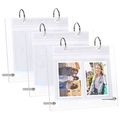 3 Inch 10 Pockets Acrylic Calendar Photos Album AJEW-WH0596-158-1