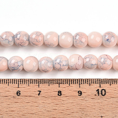Baking Paint Glass Beads X1-DGLA-N003-8mm-C02-1