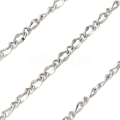304 Stainless Steel Twisted Dapped Chains CHS-A016-28P-A-1